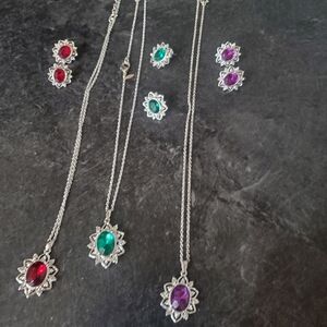 Avon Vintage Style Nickel-Free Jewelry Sets – 3 Matching Necklace & Earrings Set